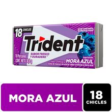 Chicle TRIDENT mora azul x30.6 g
