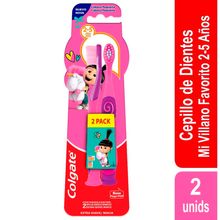 Cepillo dental COLGATE agnes minions 2-5 x2 unds