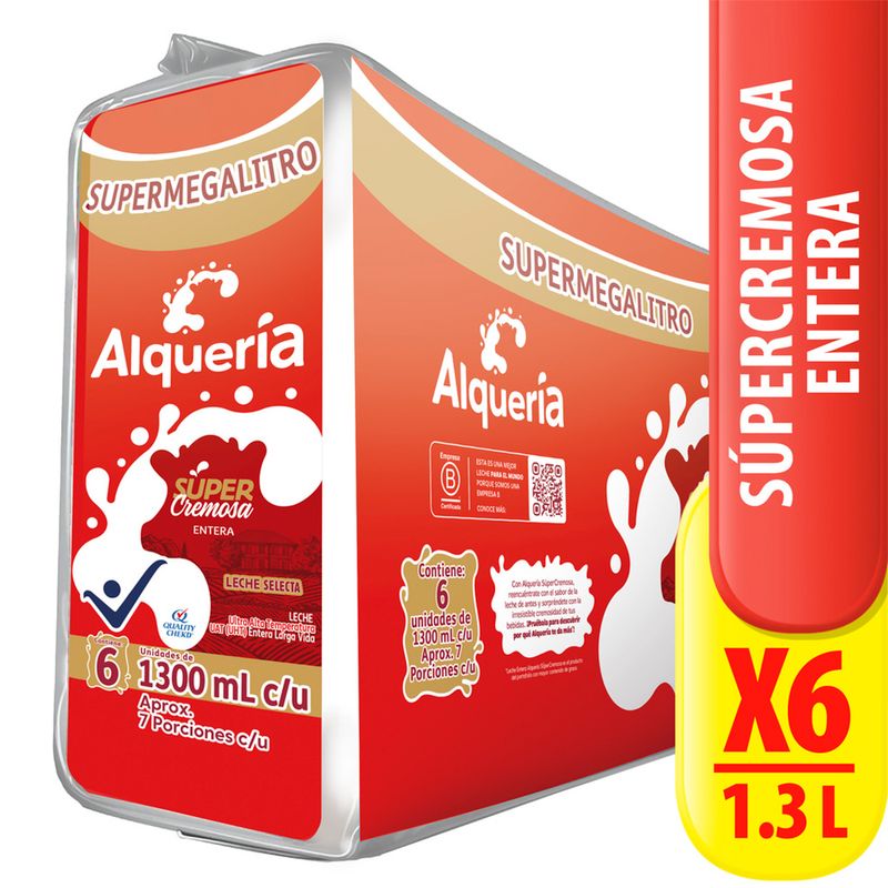 Leche-ALQUERIA-entera-6-unds-x1300-ml_64836