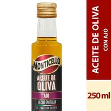 Aceite oliva MONTICELLO ajo x250 ml
