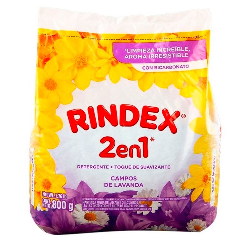 Detergente RINDEX campos lavanda x800 g