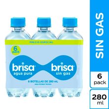 Agua BRISA 6 unds x280 ml c/u