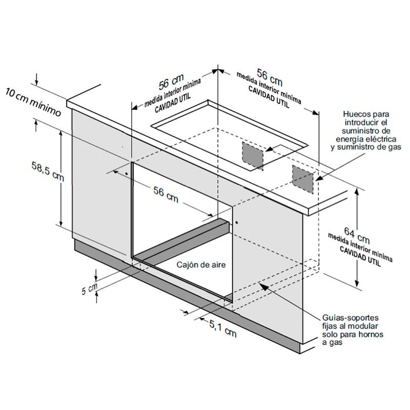 Horno eléctrico HM6022EYAI0 Mabe - Tai Loy