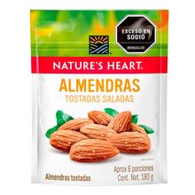 Almendra NATURES HEART tostada salada x180 g
