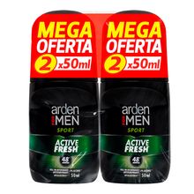 Desodorante ARDEN FOR MEN roll on sport 2 unds x50 ml c/u