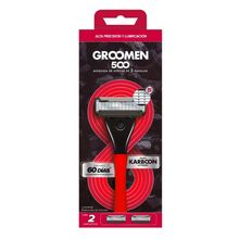 Maquina de afeitar GROOMEN 500 5 hojas 2 cartuchos