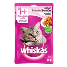 Alimento húmedo para gato WHISKAS adulto sabor a salmón x85 g