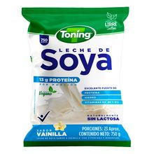 Leche de soya TONING integral sabor a vainilla x750 g