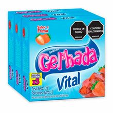 Gelatina GEL HADA surtida vital 3 unds x12 g c/u