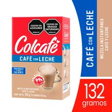 Café COLCAFÉ con leche 6 unds x22 g c/u
