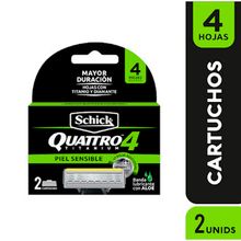 Repuestos SCHICK titanium  para maquina de afeitar x2 unds