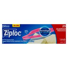 Bolsa ZIPLOC mediana x25 unds