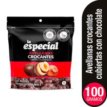 Pasabocas LA ESPECIAL avellana crocante chocolate x100 g