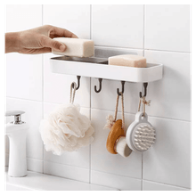 Organizador de Baño con Ganchos, Capacidad 3 Kg - Essenza