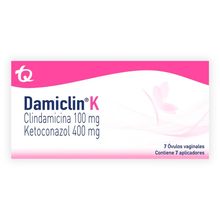 Damiclin K TQ 100mg/400mg x7 ovulos