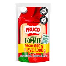 Salsa tomate FRUCO pague 800 g lleve 1000 g