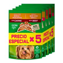 Alimento perro DOG CHOW pack surtido 5 unds x100 g