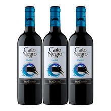 Vino GATO NEGRO merlot x750 ml 2x3
