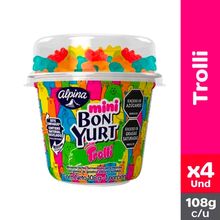 Yogur ALPINA mini bonyur trolli x108 g