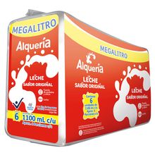 Leche ALQUERIA original 6 unds x1100 ml c/u