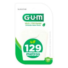 Seda dental GUM sabor a menta x129 metros