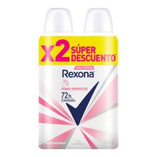 Desodorante REXONA aerosol tono perfecto 2 unds x150 ml c/u