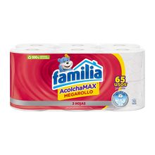 Papel higiénico FAMILIA acolchamax  mega 12 rollos x355,2 metros