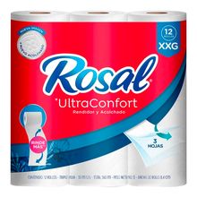 Papel higiénico ROSAL ultraconf XXG x12 rollos 360 metros