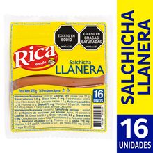 Salchicha RICA llanera x500 g