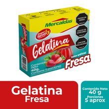 Gelatina MERCALDAS fresa x40 g 2x3