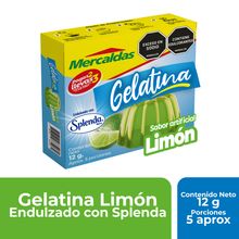 Gelatina MERCALDAS light limón 2x3 x12 g