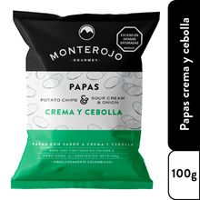 Papas MONTEROJO crema y cebolla x100 g