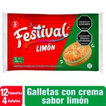 Galletas FESTIVAL limón 12 unds x33,6 g c/u