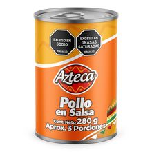Pollo AZTECA desmechado en salsa x280 g