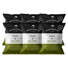 Papas MONTEROJO limon y pimienta negra x6 unds x25 g