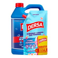 Detergente líquido DERSA x4000 ml Gratis suavizante x400 ml