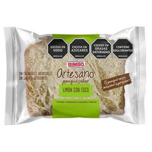Ponqué BIMBO artesano limón con coco x75 g
