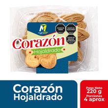 Corazón M hojaldrado x220 g