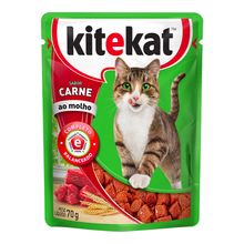 Alimento húmedo para gato KITEKAT sabor a carne x70 g