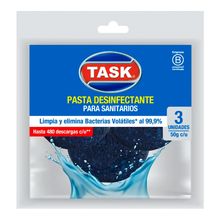 Pastilla TASK desinfectante para baño x3 unds x 150g