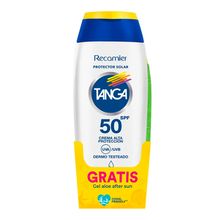 Bloqueador TANGA SPF50 x130 ml gratis gel After sun x130 ml