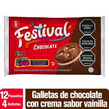 Galletas FESTIVAL chocolate 12 unds x33,6 g c/u