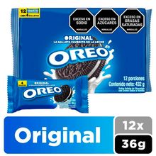 Galletas OREO original 12 unds x36 g c/u
