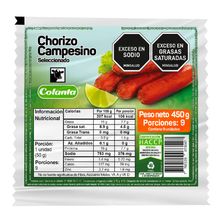 Chorizo COLANTA campesino x450 g