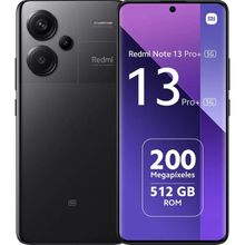 Celular Xiaomi Redmi Note 13 Pro+ Plus 5G Negro 512GB 12RAM 200MP