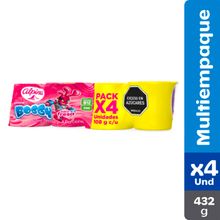 Gelatina ALPINA boggy surtida 4 unds x108 g c/u