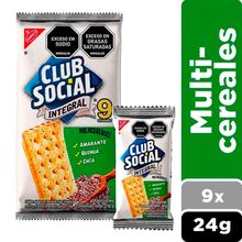 Galletas CLUB SOCIAL integral multicereales 9 unidades x216 g