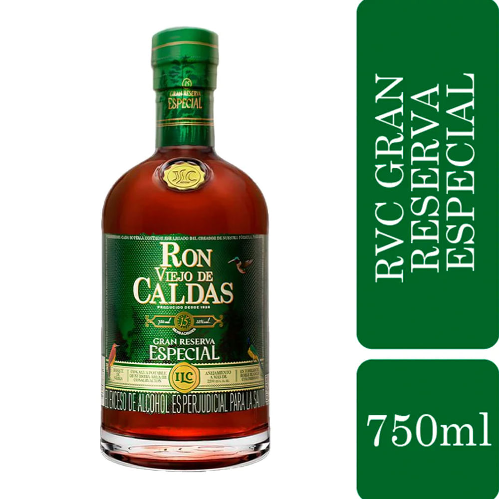 Ron Viejo De Caldas Gran Reserva Especial 15 Años X750 Ml