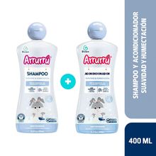 Shampoo ARRURRU x400 ml y acondicionador suavidad y humectación