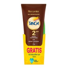 Bronceador TANGA gel Spf2 gratis gel x130 ml